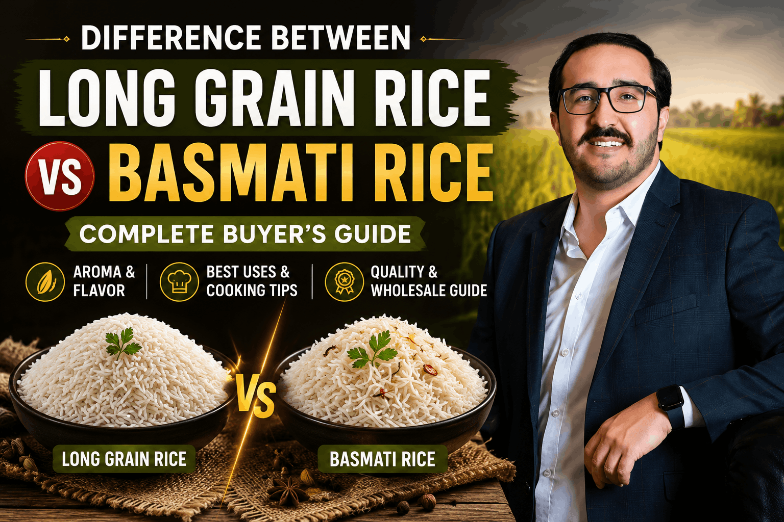 difference between long grain rice and basmati